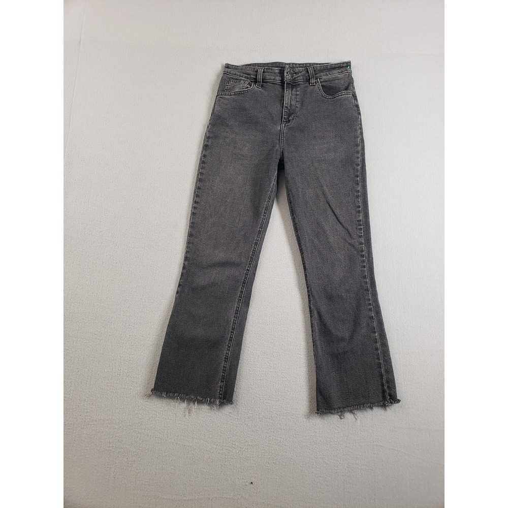 BDG Women Jean 27 Gray Denim Flare Leg High Waist Stretch Cotton Blend Western